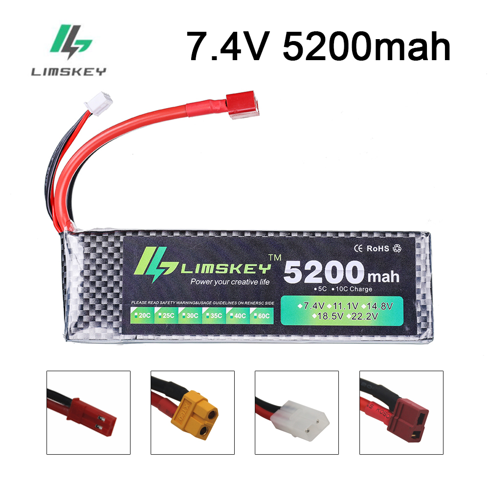 Hobby Rc Quadcopters & Multirotors - Аккумулятор Limskey Power 7,4 В 5200