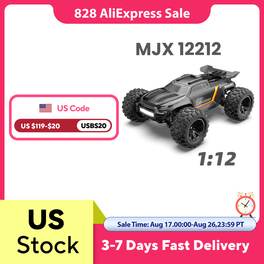 Rc Hobby Monster Truck - 12212 1/12 MJX Бесколлекторный радиоуправляемый монстр-трак