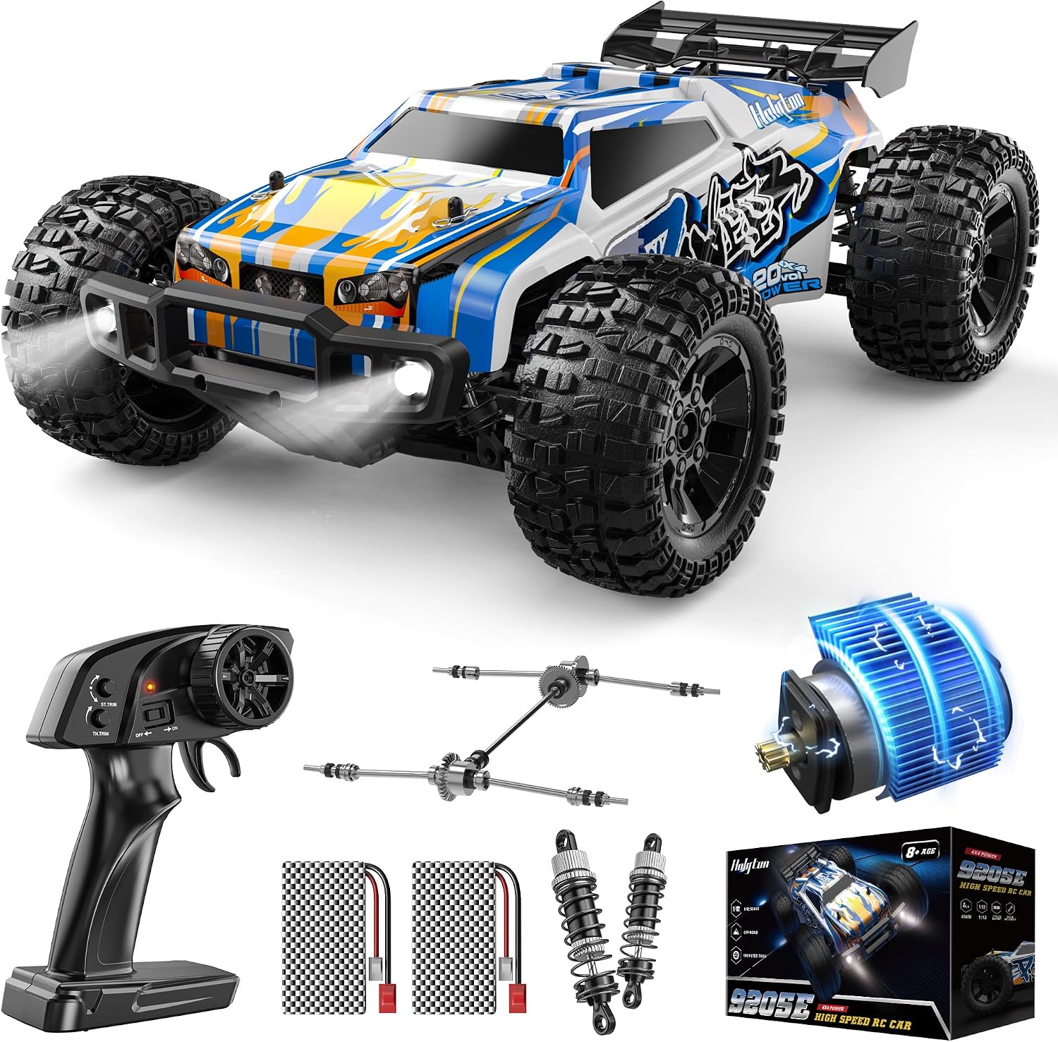 Rc Hobby Monster Truck - Радиоуправляемая машина 1:10, высокоскоростная, с LED-подсветкой