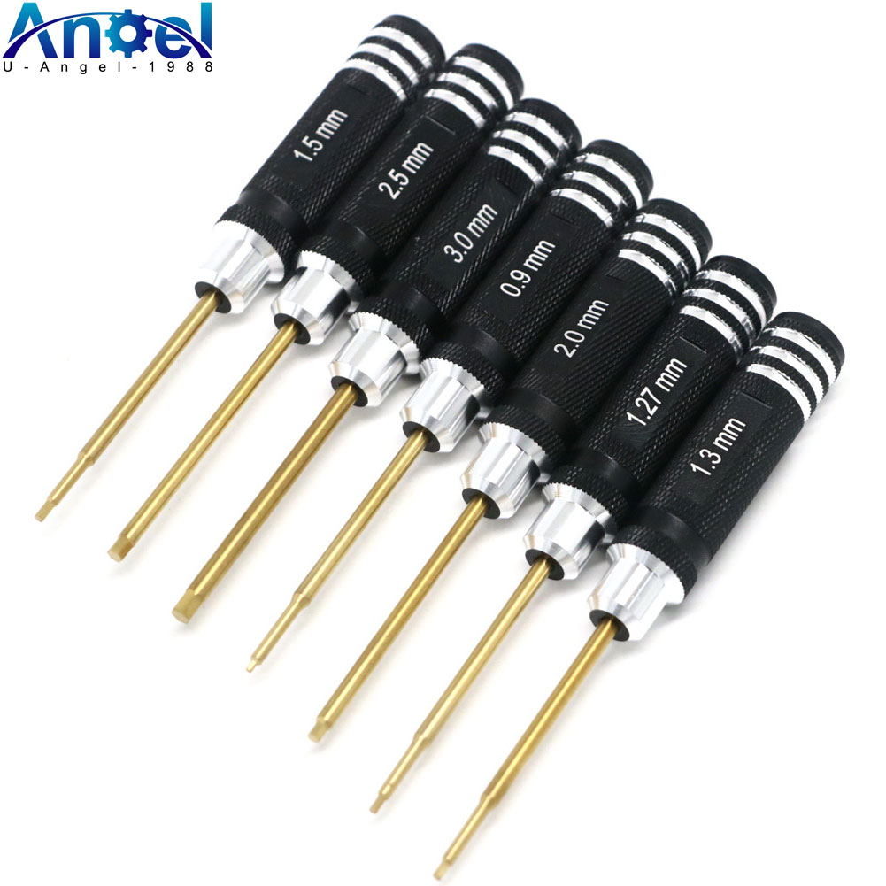 Rc Hobby Tool Kit - 7 миниатюрных титановых прецизионных шестигранных отверток,