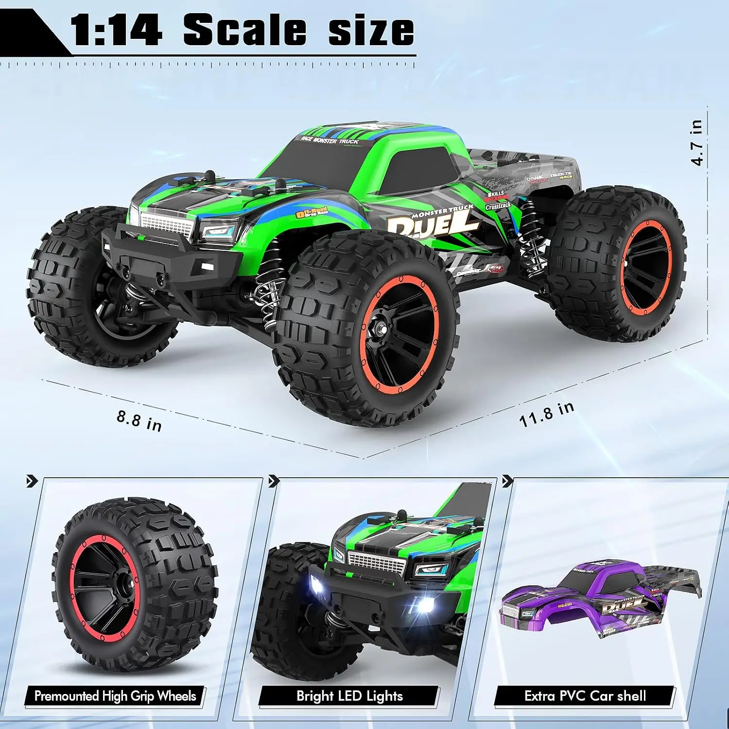 Радиоуправляемые грузовики 1:1 – обзор и цена Rc Hobby Monster Truck