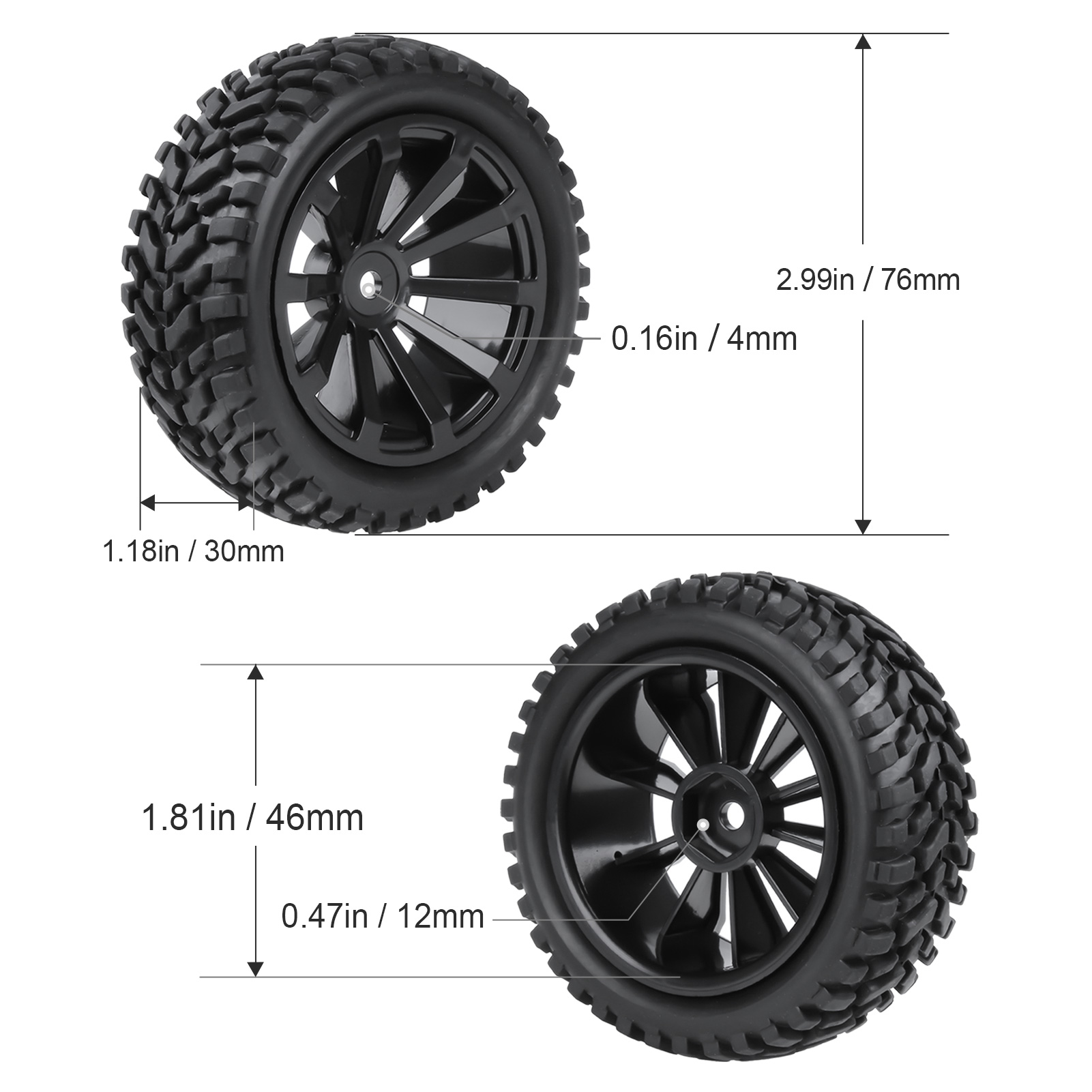 Резиновые шины и колесные диск – обзор и цена Rc Tire Foam Insert